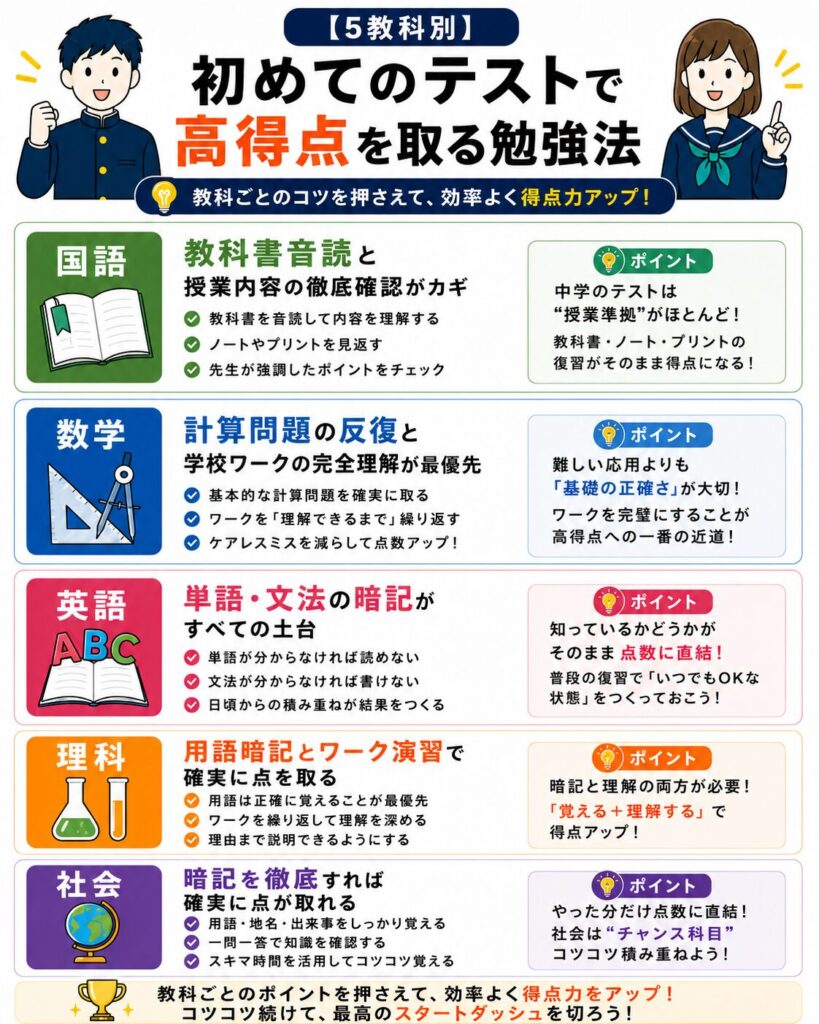 中学1年生】初めてのテストで失敗しないための勉強法 | いぶきWeb 
