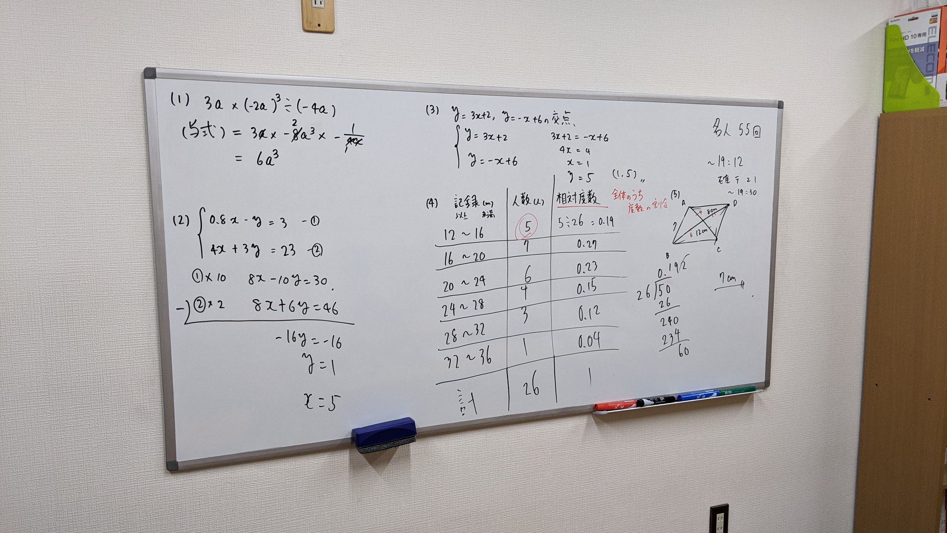 2月3日→中学2年生数学