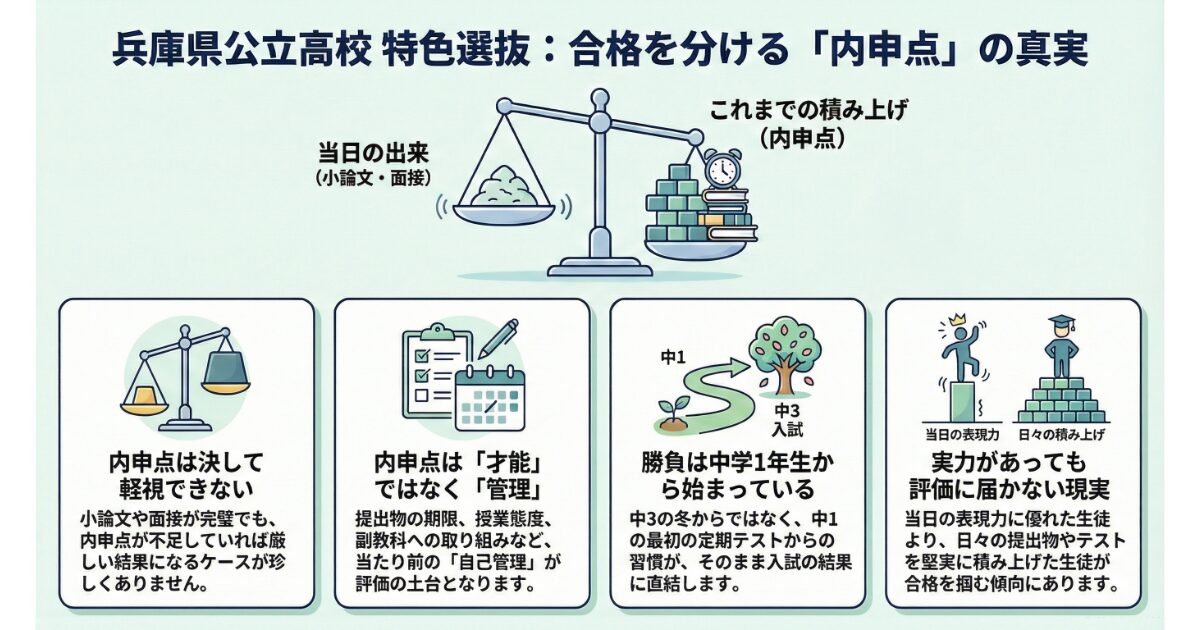 兵庫県公立高校入試の特色選抜に関して感じること